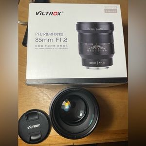 Viltrox 85mm F 1.8 full frame manual focus prime lens for Sony E mount